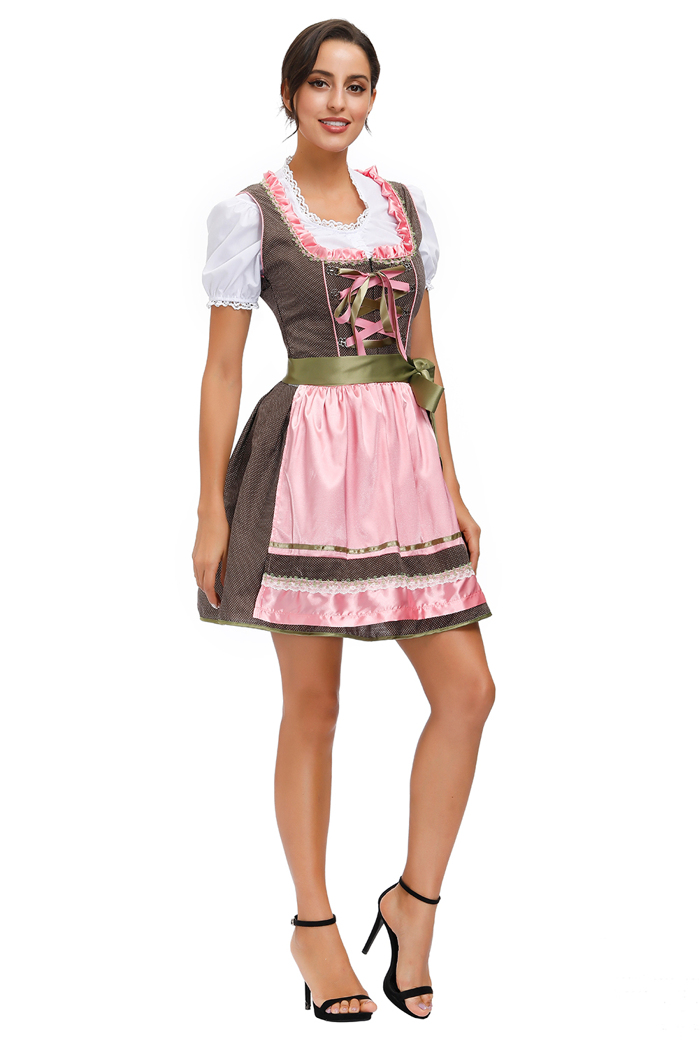 Плюс Размер Женские Немецкие Dirndl Платье Октоберфест Костюмы